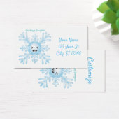 Happy Snowflake Emoticon Thunder_Cove Visitekaartje (Bureau)
