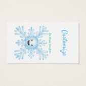 Happy Snowflake Emoticon Thunder_Cove Visitekaartje (Achterkant)
