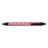 Happy Snowflake Emoticon Thunder_Cove Zwarte Inkt Pen (Achterkant)