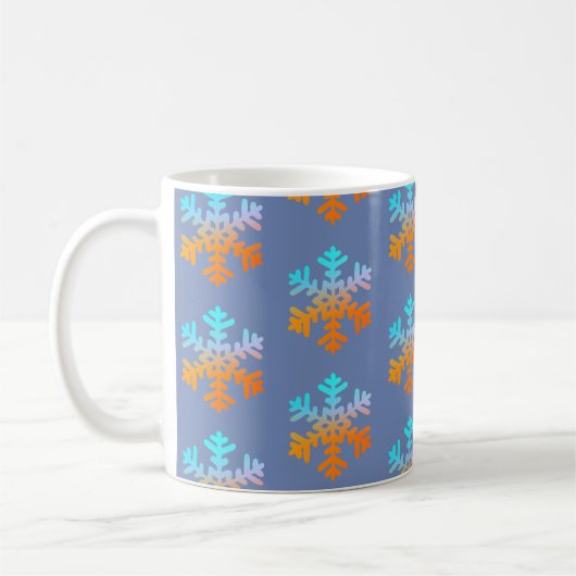 Happy Snowflakes Classic White Mok (Links)