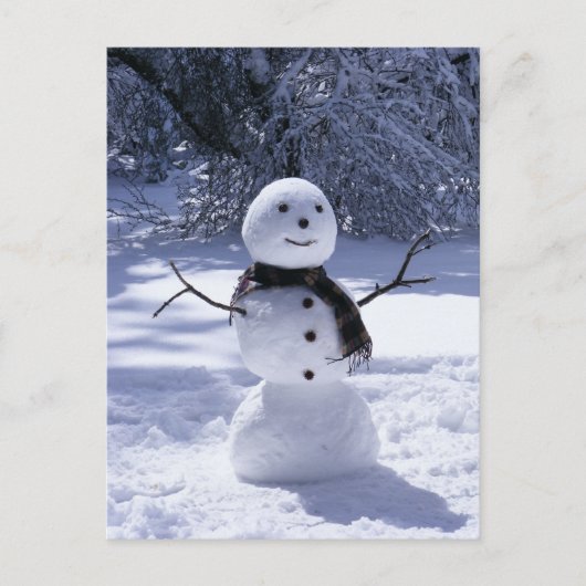 HAPPY SNOWMAN 3 BRIEFKAART (Voorkant)