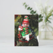 Happy Snowman briefkaart (Staand voorkant)