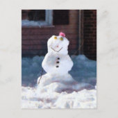 Happy Snowman Briefkaart (Voorkant)