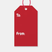 Happy Snowman Cadeaulabel (Achterkant)