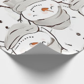 Happy Snowman Cadeaupapier (Hoek)