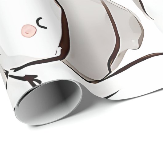 Happy Snowman Cadeaupapier (Rol Hoek)