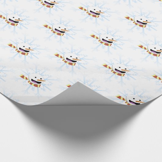 Happy Snowman Cadeaupapier (Hoek)