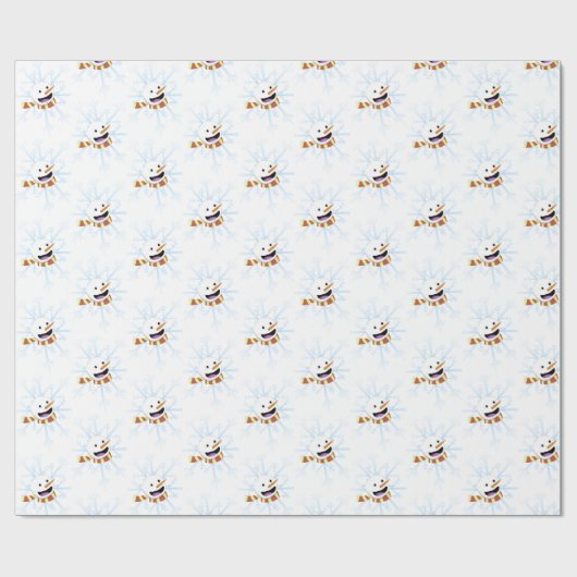 Happy Snowman Cadeaupapier (Vlak)