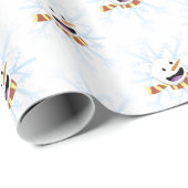 Happy Snowman Cadeaupapier (Rol Hoek)