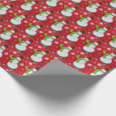 Happy Snowman Cadeaupapier (Hoek)