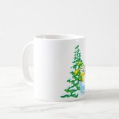 Happy Snowman Cartoon Koffiemok (Voorkant links)