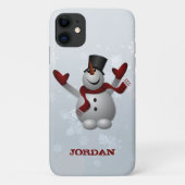 Happy Snowman Case-Mate iPhone Case (Achterkant)