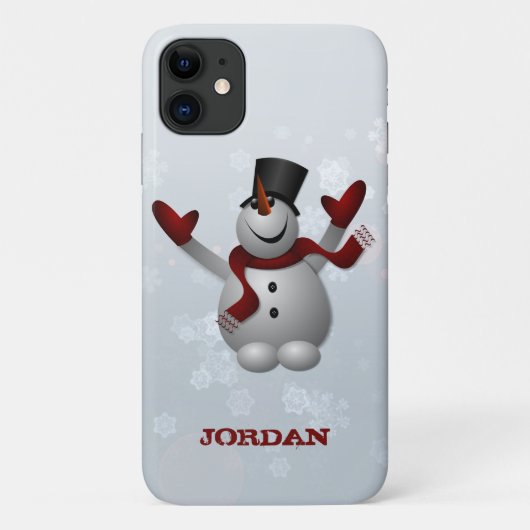 Happy Snowman Case-Mate iPhone Case (Achterkant)