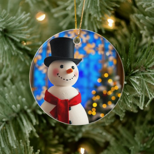 Happy Snowman Christmas Ornament (Boom)