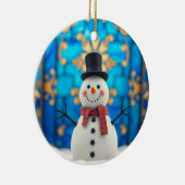 Happy Snowman Christmas Ornament  (Rechts)