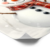 Happy Snowman Digital Poster (Hoek)