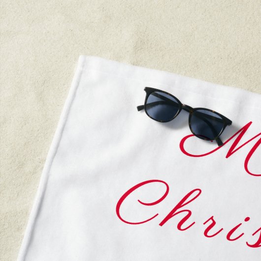 Happy Snowman en Girl Dance Tango Kerstfeest Strandlaken (In situ)