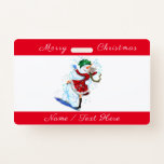 Happy Snowman en Girl Dance Tango Merry Kerstmis Badge<br><div class="desc">Happy Snowman and Girl Dance Tango kerstparty Fun Cartoon Tekenen - Kies / voeg je unieke tekst / naam / kleur toe - maak je speciale cadeautje - vergroot en verwijder of verwijder elementen / tekst met aanpassingsgereedschap ! Tekening en ontwerp door MIGNED. Zie mijn andere projecten/schilderijen. Je kunt ook...</div>
