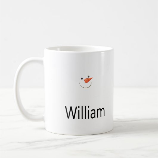 Happy Snowman Face Coffee Mug Koffiemok (Links)
