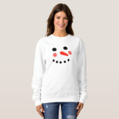 Happy Snowman Face Trui (Voorkant volledig)