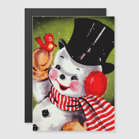 Happy Snowman -feestdag (Voorkant / Achterkant)