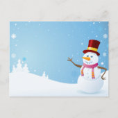 Happy Snowman Feestdagenkaart (Voorkant)