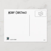 Happy Snowman Feestdagenkaart (Achterkant)