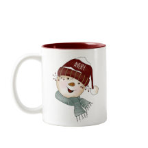 Happy Snowman gepersonaliseerde naam