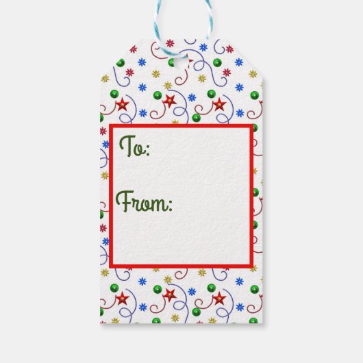 Happy Snowman Gift Label Cadeaulabel (Achterkant)