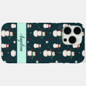 Happy Snowman Holiday iPhone / iPad-hoesje Case-Mate iPhone Case (Achterkant (horizontaal))