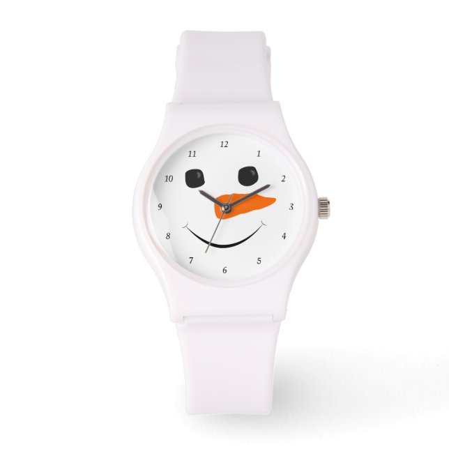 Happy Snowman Horloge (Voorkant)