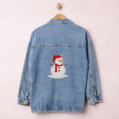 Happy Snowman in a Santa Hat Denim Jacket (Hangar)