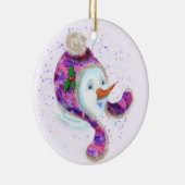 Happy Snowman Kerstboom Ornament (Rechts)