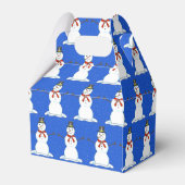 Happy Snowman kerstcadeau doos Bedankdoosjes (Achterkant)