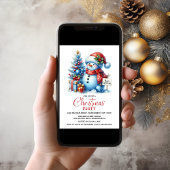 Happy Snowman kerstfeest Kaart