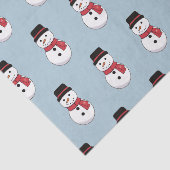 Happy Snowman Kerstfeestdag Tissuepapier (Detail)