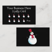 Happy Snowman Kerstmis Loyalty (Voorkant / Achterkant)