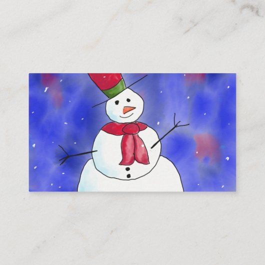 Happy Snowman Kerstmis Loyalty (Achterkant)