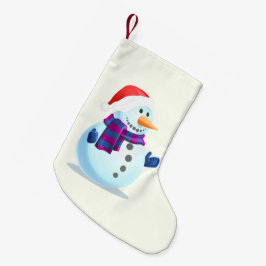 Happy Snowman Kerstmis stoppen Kleine Kerstsok