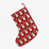 Happy Snowman Kleine Kerstsok (Achterkant (Hangend))