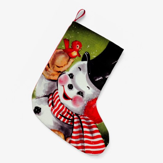 Happy Snowman  Kleine Kerstsok (Voorkant (Hangend))