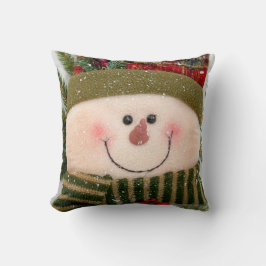 Happy Snowman Kussen