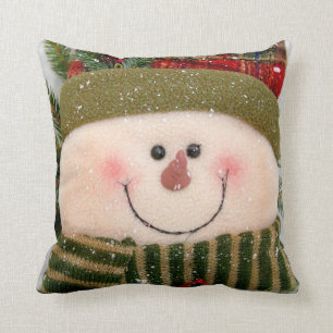 Happy Snowman Kussen