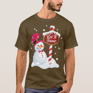 Happy Snowman laat het nu grafisch sneeuwen bij No T-shirt