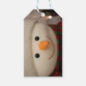 Happy Snowman Labels Cadeaulabel (Voorkant)