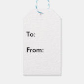 Happy Snowman Labels Cadeaulabel (Achterkant)