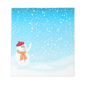 Happy Snowman-laptop Notitieblok (Voorkant)