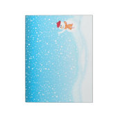 Happy Snowman-laptop Notitieblok (Linkerzijde)