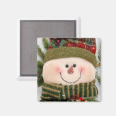 Happy Snowman Magneet (Voorkant / Achterkant)