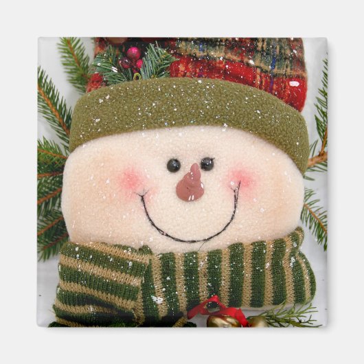 Happy Snowman Magneet (Voorkant)